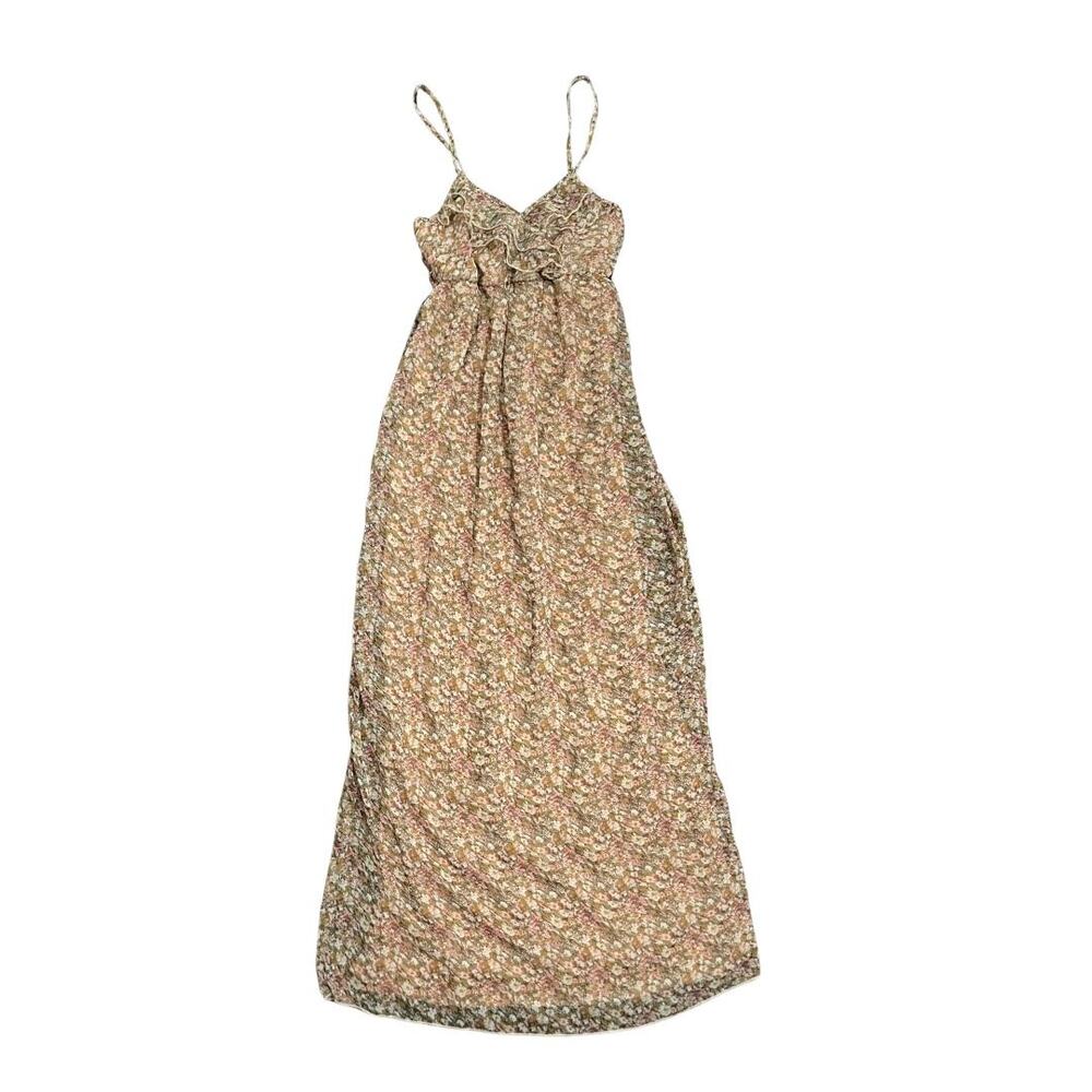 Rachel & Chloe Sleeveless Maxi Floral Dress SZ Small Spring Summer Botanical Y2K